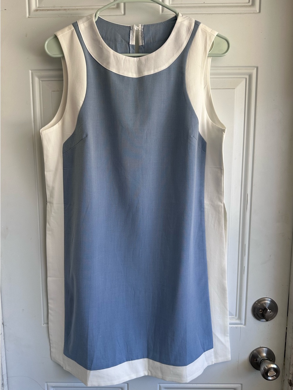 NWT Sleeveless Blue and White Mini Dress with shorts